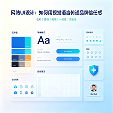 师宗建站-网站UI设计：如何用视觉语言传递品牌信任感